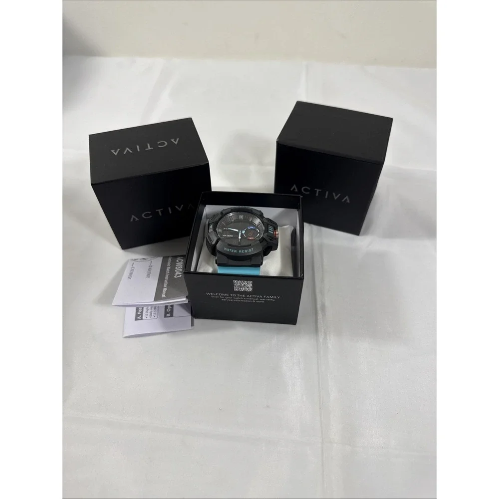 Activa Vord X Invicta Digital Men's Watch 49mm Light‎ Blue ACW8043-007 New